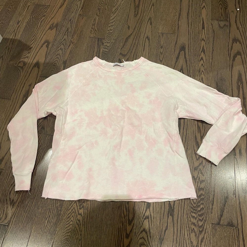 Melted Velvet distressed tie dye sweatshirt Small